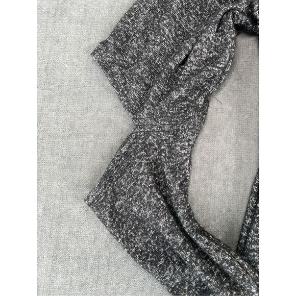 Womens Cardigan L Gray Lightweight Open Long Sleeve Elbow Cutout Everyday Casual - Picture 4 of 9